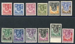 1925 Defin Set (excl. ½d, 1d, 2d & 6d), Some Gum Toning Is Present, From SG.3/17. (12) Cat. £800. - Autres & Non Classés