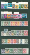 1938 KGVI Defin Set M, SG.25/45, 1953 Defin Set UM, SG.61/74, 1963 Defin Set UM + Extra 1d With Value Omitted, SG.75/88. - Autres & Non Classés