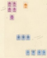 1900 VRI 1d On 1d Block Of Four (2x UM) Ovpt Reverse Reading 1d/VRI, 6d On 6d Pair M Singles M & U All With Ovpt Reading - Sonstige & Ohne Zuordnung