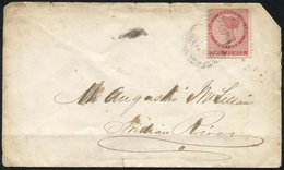 1867 Envelope To Indian River With A 2d Tied By A Barred Canceller, Prince Edward Island AP.8.1867 D/stamp On The Back.  - Sonstige & Ohne Zuordnung