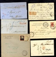 1847-61 Entires To Bordeaux, Wohlen (Switzerland) & Anaheim From St. Petersburg & Riga Respectively, Marks Incl. Boxed & - Sonstige & Ohne Zuordnung