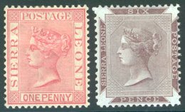 1883 CCA 1d Rose Red Fine M, SG. 24, 1885-96 CCC 6d Brown-purple M, SG. 36. Cat £236. (2) - Autres & Non Classés