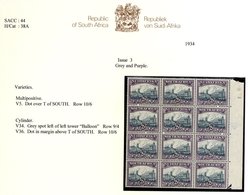 1930-44 Unhyphenated Pictorials - M & U Collection Mint Incl. 2a Airship Flaw (2) Incl. Var In Block Of Twelve), 3d Blac - Autres & Non Classés
