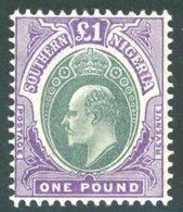 1906 MCCA £1 Green & Violet Fine M, SG.32. Cat. £350. (1) - Sonstige & Ohne Zuordnung