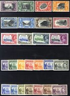 1934 Centenary Set To 2/6d (½d Value Some Tones On Top Perfs), SG.114/121, 1935 Silver Jubilee Set M, 1938 KGVI Def. Set - Sonstige & Ohne Zuordnung