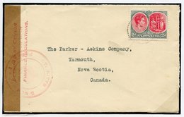 1941 (15 Mar) Envelope To Canada, Franked At 2d, Showing Brown Sealing Tape At Left Tied By Circular 'ST. KITTS/Crown/PA - Autres & Non Classés