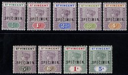 1899 CCA Set Optd SPECIMEN, Fine M, SG.67s/75s. Cat. £150. (9) - Sonstige & Ohne Zuordnung