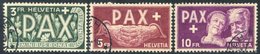 1945 PAX 3f, 5f & 10f, Superb U, SG.457/9. (3) Cat. £750. - Autres & Non Classés