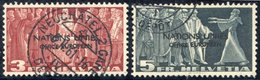 1950 (United Nations) 3f & 5f, Both VFU, SG.LU18/19. (2) Cat. £400. - Sonstige & Ohne Zuordnung