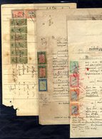 Revenues Accumulation Of Approx 120 Documents Bearing Revenue Stamps With Mixed Frankings From 1900 To More Modern, Some - Autres & Non Classés