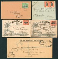 1897-later Assembly Of Covers And 1905 1d Ovava Tree Pictorial Postcards Used To Sydney Or Locally, 1909-15 Covers Frank - Autres & Non Classés