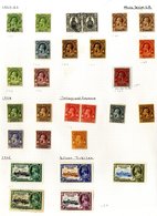 1889-1980's Small M & U Collection On Leaves Incl. 1889-93 CCA 1d Crimson-lake, M With 'throat' Flaw, 1900 To 1s M, 1909 - Sonstige & Ohne Zuordnung