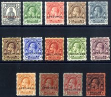 1922-26 MSCA Postage Set & MCCA Pair, Optd SPECIMEN, Large Part O.g. SG.162s/175s. Cat. £250. (14) - Sonstige & Ohne Zuordnung