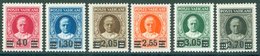 1934 June 18 Surcharged Set Of Six Values, Fresh M. A Scarce Set. SG.35/40. - Autres & Non Classés