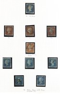 1840-1975 COLLECTION OF M & U In A Prestige Album From 1840 1d (6) - Faults, 1840 2d, 1841 1d (23), 2d (13), Range Perf  - Other & Unclassified