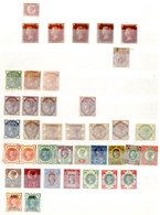 COLLECTION 1860's-1970 M On Stock Leaves Incl. Range 1864 1d Plates (25), 2d, Odd Surface Printed 1883 1½d To 3d, 1887 J - Altri & Non Classificati