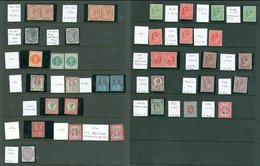 QV-KGV M Range Of 81 Stamps On Hagners Incl. 1880 1d Venetian Red UM (4), 1887 Jubilee Odd Vals To 10d (2), KEVII Vals T - Sonstige & Ohne Zuordnung