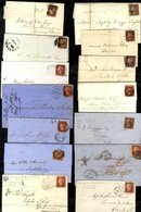 Accumulation Of 1841 1d Values (146) + 15 On Cover, A Few Are Four Margined, Condition Very Mixed, A Few Perf 1d Values  - Altri & Non Classificati