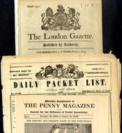 Newspapers Etc:  Issue Of 'The World’ (1756) Addressed To Birmingham With London Bishop Mark; 1793 Issue Of The London G - Other & Unclassified