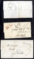 1789-1845 Collection Of Covers (30) Neatly Displayed In Protectors, Each Accompanied By A Detailed Transcription Incl. 1 - Other & Unclassified