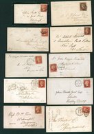 1840's-1930's Range Of Covers/cards (60) Incl. QV 1d Stars Or Plates With Duplex Cancels Incl. Sideways Duplex's ½d Bant - Other & Unclassified