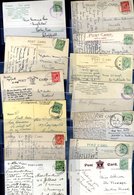 NORTH EASTERN TEMPORARY DATE STAMPS 1905-20 Selection Of 13 Skeleton Or Scarcer Rubber Cancels On PPC's. - Andere & Zonder Classificatie