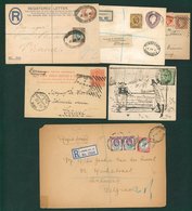 QV And KEVII Covers And Postal Stationery With Several Hoster Postmarks, Squared Circles. QV Jubilee Values To 4½d Cover - Autres & Non Classés