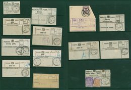 DERBYSHIRE 1894-1920 Parcel Post Labels (11) Various Derby Incl. Rose Hill, Burton Road, Green Lane, Babington Lane All  - Sonstige & Ohne Zuordnung