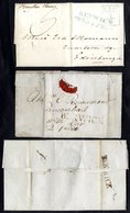 NORTHUMBERLAND - BERWICK UPON TWEED 1782-1880 Collection Of Covers (24) Neatly Written Up On Leaves In A Ring Binder Inc - Sonstige & Ohne Zuordnung