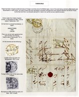 C1814-1900 With Pre-stamp Letters To The Continent Incl. France (8) - One With 4d Stamp), 6d Covers To Spain (2) & Berli - Sonstige & Ohne Zuordnung