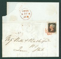 1840 May 31st Sunday Date, Local Edinburgh, Entire Franked, Pl.2, QD Touched To Large Margins, Tiny Closed Tear At Upper - Sonstige & Ohne Zuordnung