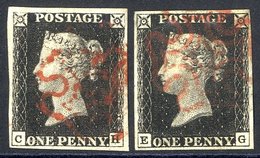 Plate 4 CH, Good To Large Margins, Red MC, Attractive Looking, But Vertical Crease, Also EG Another Fine Looking Example - Sonstige & Ohne Zuordnung