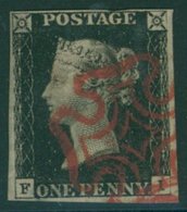 Plate 4 FI, Clear To Good Margins, Stunning Superb Red MC. (1) - Sonstige & Ohne Zuordnung