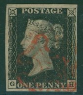 Plate 4 GH, Good To Very Large Margins, Very Fine Red MC. (1) - Autres & Non Classés