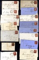 1850's-60's Range Of Stars U On Covers With Duplex Cancels Incl. London (21), Birmingham (3) Incl. Spoon, Burton Upon Tr - Sonstige & Ohne Zuordnung