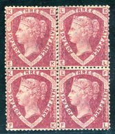 1870 1½d Lake Red Plate 1 Fresh O.g. Block Of Four (2 X UM) Lett EK/FL, Single Pulled Perf At Right Side, Some Slight Se - Autres & Non Classés