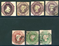 1847-54 6d (4) Incl. Inverted Wmk, 10d & 1s (2), Mixed Grades. - Autres & Non Classés