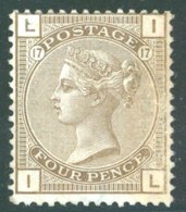 1880 4d Grey Brown Pl.17, Fresh Looking Re-gummed Example, SG.160, Cat. £475. - Sonstige & Ohne Zuordnung