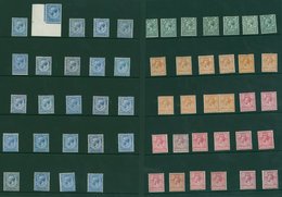 1912 Royal Cypher Duplicated Range Of M Single Stamps On Hagner Leaves ½d (67), 1d (116), 1½d (67), 2d (36), 2½d (24), 3 - Sonstige & Ohne Zuordnung