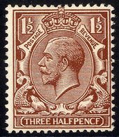 1912 1½d Chestnut 'PENCF' Error, Fine M, SG.364a. Cat. £125. (1) - Sonstige & Ohne Zuordnung