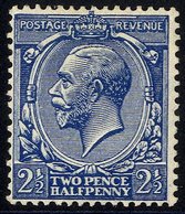 1912 2½d Royal Blue, Fine M, Spec.N21 (16), Cat. £300. (1) - Sonstige & Ohne Zuordnung