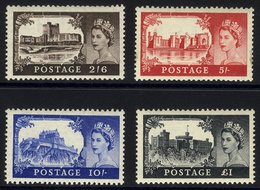 1955 Waterlow Castles Set, UM (5s Has A Couple Of Tiny Stains), SG.536/9. (4) - Sonstige & Ohne Zuordnung