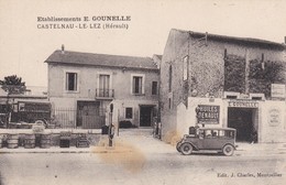 34 - HERAULT - CASTELNAU LE LEZ - Garage - Automobiles - Etablissements E. GOUNELLE - Très Bon état - Castelnau Le Lez