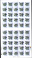 2002 Christmas 2nd Class Self-adhesive Issue, A Complete Sheet Of Fifty (5 X 10) Imperf, Horizontal Bend Through Five St - Other & Unclassified