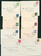 1952 Tudor Crown Defins ½d To 1/6d Set (16 Vals Excl. 5d) Each On An Individual Plain FDC Each Tied By Fine 'Field Post  - Andere & Zonder Classificatie