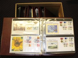 1968-97 Collection Housed In Six Albums With Silk Types (120) Mainly Sotheby Silks, Others Are Special Types, Bradbury E - Other & Unclassified