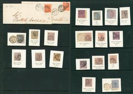 GIBRALTAR & MALTA Range Of Surface Printed Stamps With 'A26' (11) Or 'A25' (7) Cancels Also Singles Of 'G' & 'M' Cat. £4 - Sonstige & Ohne Zuordnung