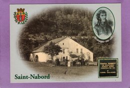 Saint Nabord La Coâre Maison Natale Du Général Humbert Stèle A CASTLEBAR Hommage Des IRLANDAIS  Carte N° 037 - Saint Nabord