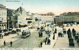 06 .20791 . Nice . Collection Artistique .edition Giletta .tramway .attelage .place Massena . - Lotes Y Colecciones