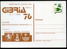 Bund PP69 D2/009 STADTWAPPEN GIENGEN + KÖFLACH + PRÈ ST. GERVAIS 1976  NGK 3,00 € - Privatpostkarten - Ungebraucht